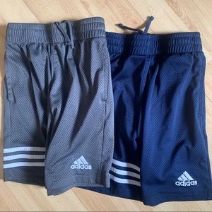 Two Adidas boy shorts Size S (8-10)